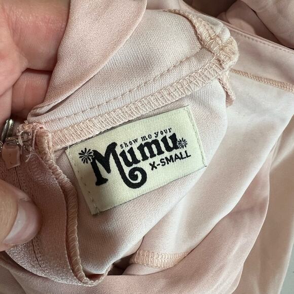 Show me Your Mumu SMYM Kendall Dusty blush maxi dress NEW XL - Picture 4 of 6